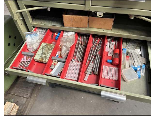 Co-slijper hauser, 3sm-dr, groen, zeer compleet incl. veel toebehoren - afbeelding 9 van  11