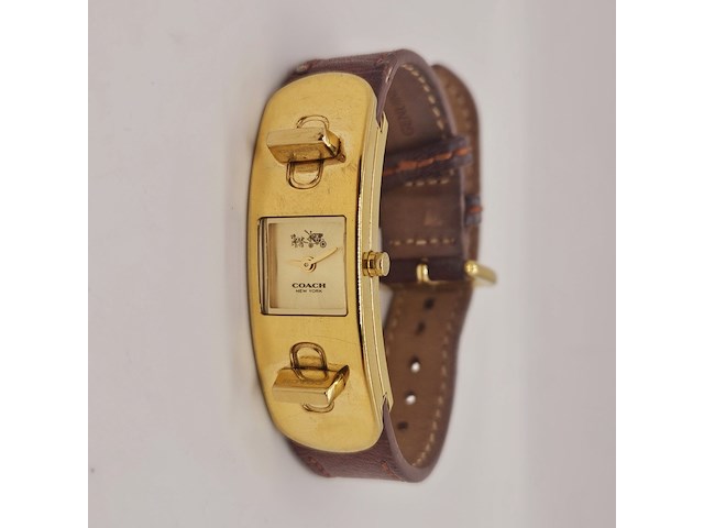 Coach swagger goldplated dameshorloge - afbeelding 1 van  8