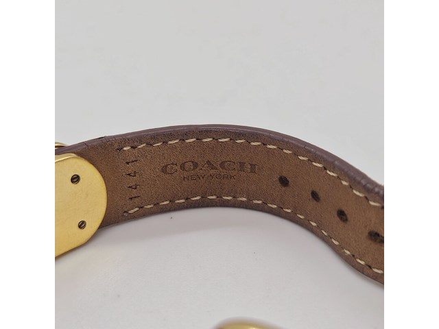 Coach swagger goldplated dameshorloge - afbeelding 8 van  8