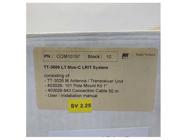Cobham sailor tt-3000lt mini -c lrit antenna with 20m cable - tt-00-403000lt-00500 - afbeelding 2 van  3