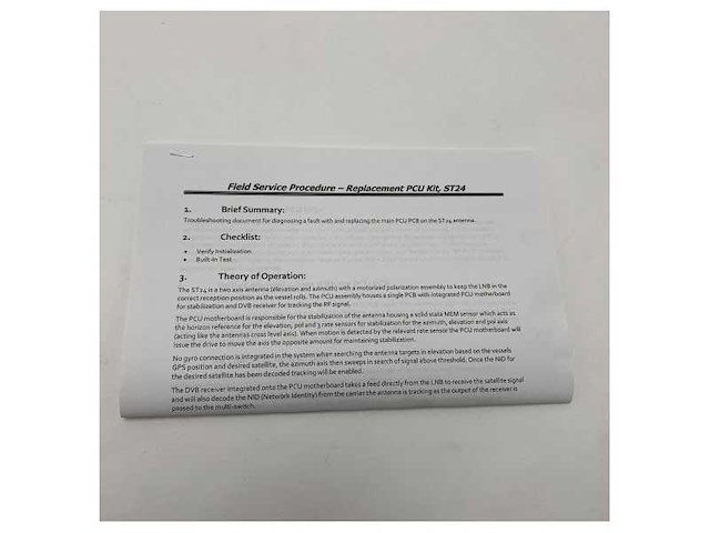 Cobham sea tel 24 vsat pcu replacement kit for reliable maritime satellite communication - s-135913 - afbeelding 5 van  7