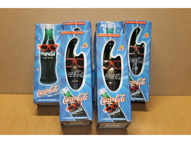 Coca cola dansende flesjes 6 stuks 1x in krat q - afbeelding 2 van  3