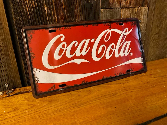 “coca-cola” | horeca-/reclamebord - afbeelding 2 van  4