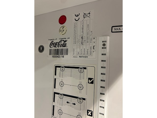 Coca-cola koelkast zonder legrekken - afbeelding 6 van  8