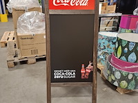 Coca cola stoepbord/ krijtbord - afbeelding 1 van  2