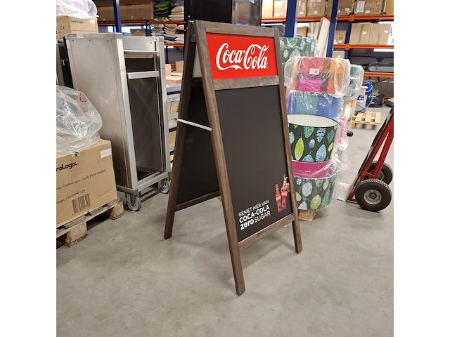 Coca cola stoepbord/ krijtbord - afbeelding 2 van  2