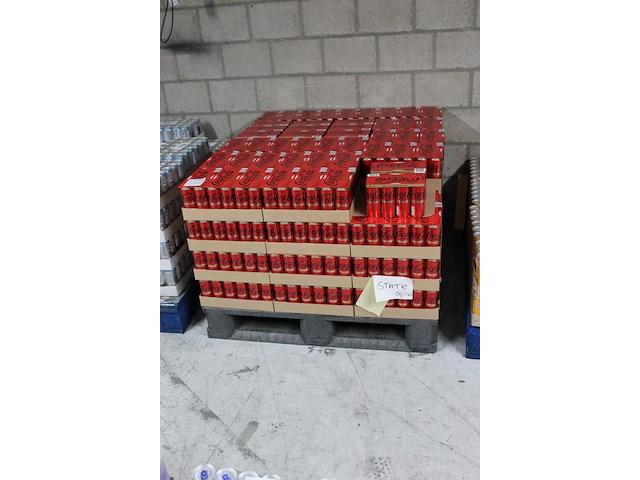 Coca cola zero caffeine vrij 1200 blikken met tht 1-2026. bod is inclusief 180 euro statiegeldwaarde - afbeelding 2 van  2