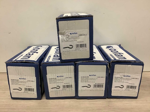 Cofan 23x130 open schroefhaken (500x) - afbeelding 1 van  3