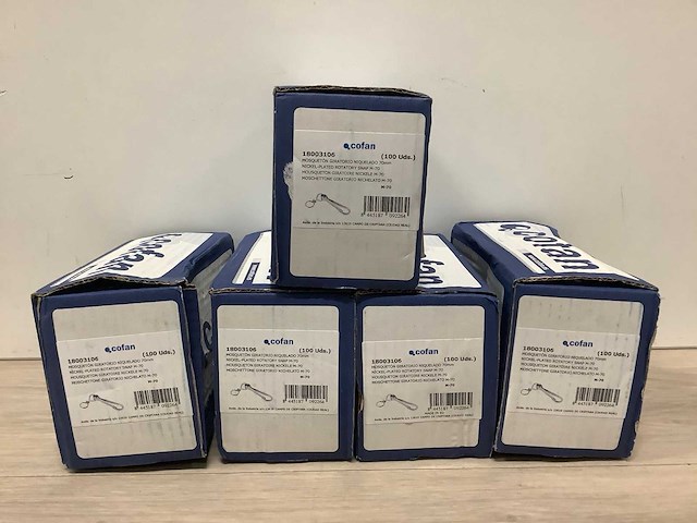 Cofan draaibare karabijnhaak (500x) - afbeelding 1 van  1