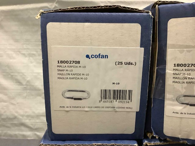 Cofan m10 karabijnhaken met vergrendeling (150x) - afbeelding 2 van  3