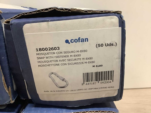 Cofan musketonhaak m 8x80 (200x) - afbeelding 2 van  4