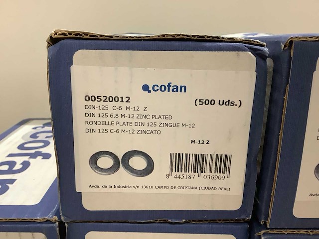 Cofan platte ringen din-125 (2500x) - afbeelding 2 van  3