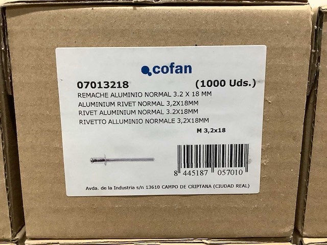 Cofan popnagel 3,2 x 18 (6000x) - afbeelding 3 van  5