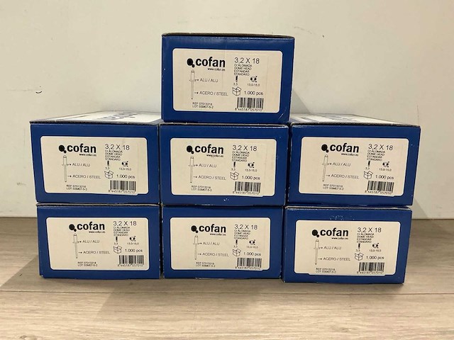 Cofan popnagel 3,2 x 18 (7000x) - afbeelding 1 van  5