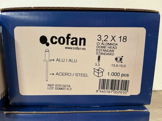 Cofan popnagel 3,2 x 18 (7000x) - afbeelding 3 van  5
