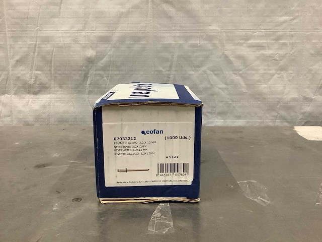 Cofan popnagel 3.2x12mm (12000x) - afbeelding 2 van  2