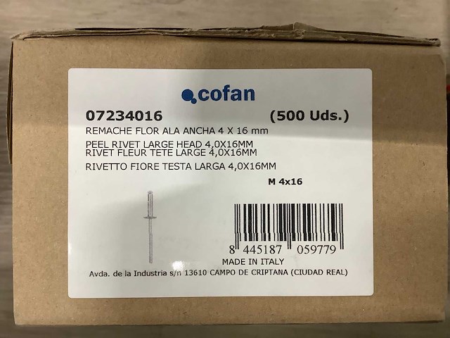 Cofan popnagel 4 x 16 (3500x) - afbeelding 3 van  5