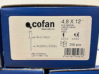 Cofan popnagel 4,8 x 12 (1750x) - afbeelding 2 van  3
