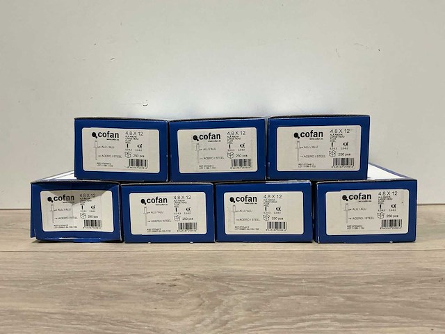 Cofan popnagel 4,8 x 12 (1750x) - afbeelding 1 van  4