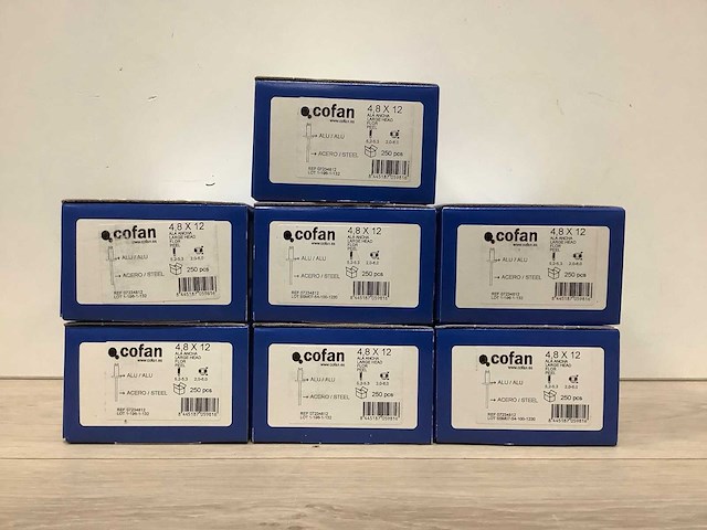 Cofan popnagel 4,8 x 12 (1750x) - afbeelding 1 van  4