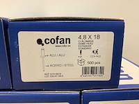 Cofan popnagel 4,8 x 18 (3500x) - afbeelding 1 van  5