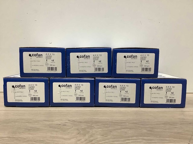 Cofan popnagel 4,8 x 18 (3500x) - afbeelding 1 van  5