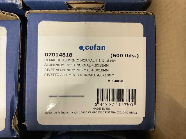 Cofan popnagel 4,8 x 18 (6000x) - afbeelding 5 van  5