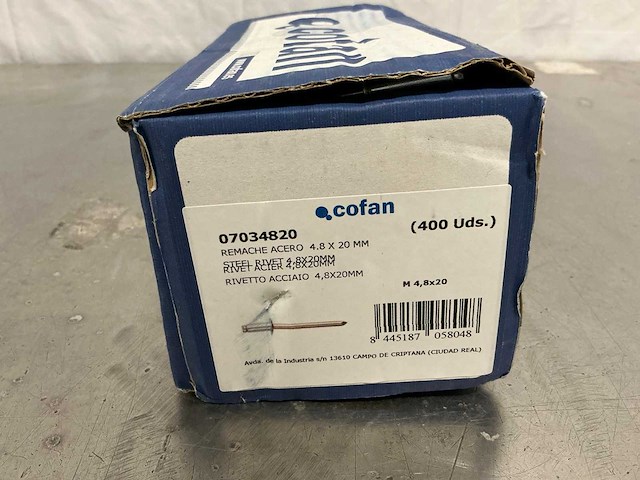 Cofan popnagel 4,8 x 20 mm (7600x) - afbeelding 2 van  3