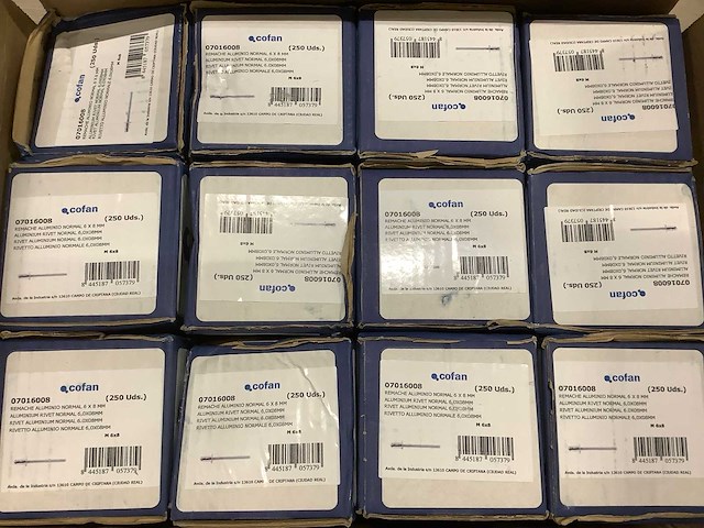 Cofan popnagel 6x8mm (3000x) - afbeelding 1 van  3