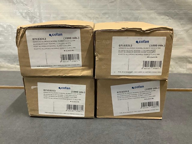 Cofan popnagels 3,2x12mm (4000x) - afbeelding 1 van  2