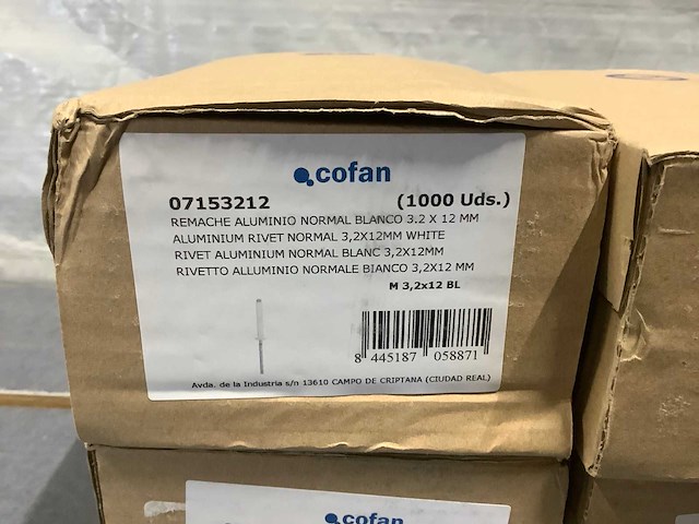 Cofan popnagels 3,2x12mm (4000x) - afbeelding 2 van  2