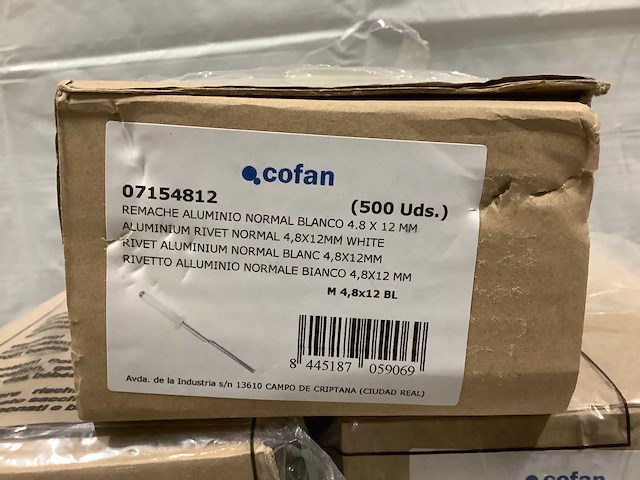 Cofan popnagels 4,8x12mm (3000x) - afbeelding 2 van  2
