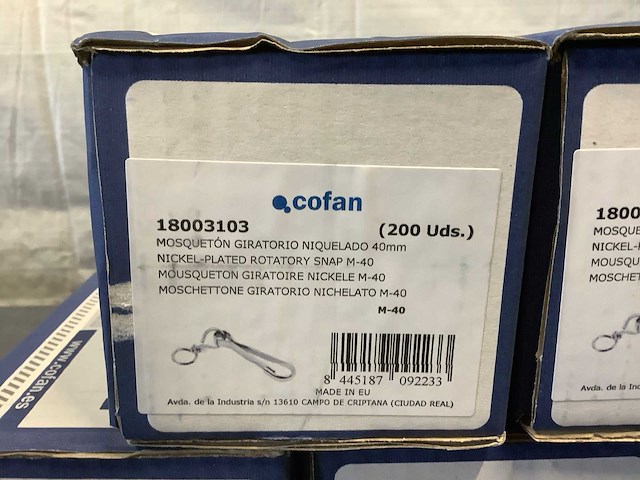 Cofan vernikkelde draaiknop m-40 (1000x) - afbeelding 2 van  3