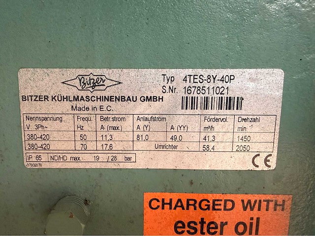 Cofely / bitzer koelcompressor - afbeelding 8 van  9