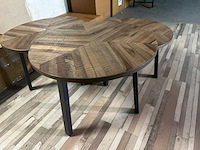 Coffeetafels blad maat 55 cm taupe - afbeelding 1 van  2