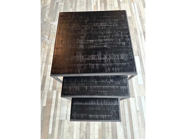 Coffeetafels blad maat 55 cm zwart - afbeelding 1 van  2