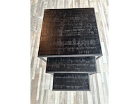 Coffeetafels blad maat 55 cm zwart - afbeelding 1 van  2