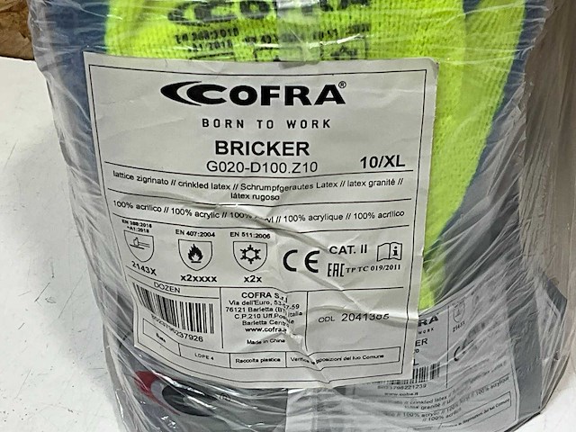 Cofra bricker werkhandschoen (10x) - afbeelding 4 van  5