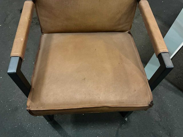 Cognac eetkamer armstoel - afbeelding 4 van  4