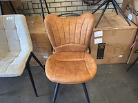 Cognac eetkamerstoel (3x) - afbeelding 4 van  6