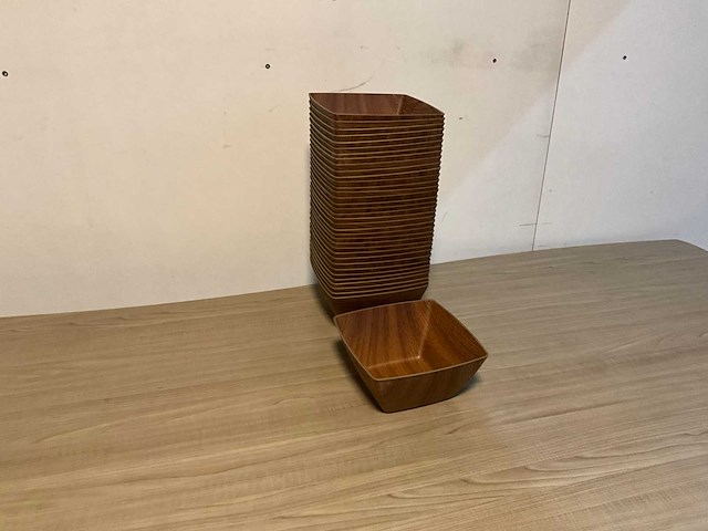 Cok houten dessertkommen (36x) - afbeelding 1 van  6