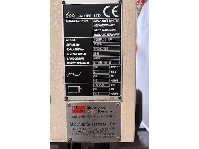 Colchester - 1995 - tornado 100 - cnc-draaibank - afbeelding 12 van  14