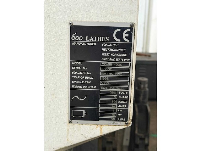 Colchester - combi 4000 - cnc lathe - 1998 - afbeelding 17 van  20