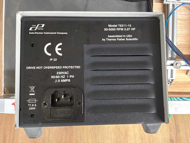 Cole-parmer gear pump drive testopstelling voor vloeistofdosering - afbeelding 6 van  6
