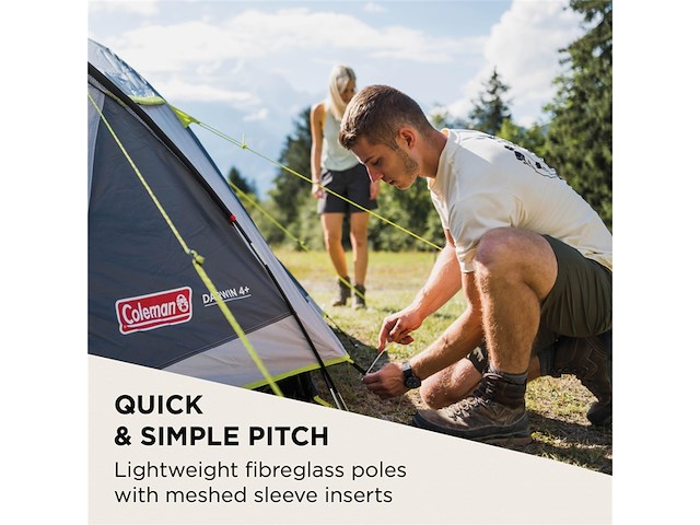 Coleman darwin 3 plus koepeltent 3-persoons grijs - afbeelding 4 van  4