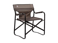 Coleman staal deck campingstoel opvouwbaar zwart staal - afbeelding 1 van  4