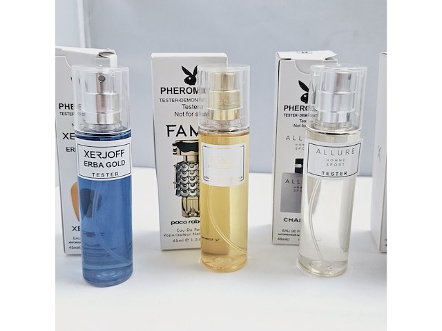 Collectie pheromone parfum - bekende merken - 5 x 45ml - afbeelding 3 van  4