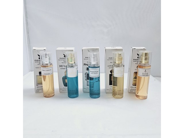 Collectie pheromone parfum - bekende merken - 5 x 45ml - afbeelding 2 van  5