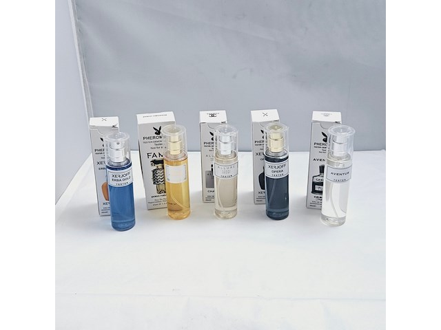 Collectie pheromone parfum - bekende merken - 5 x 45ml - afbeelding 2 van  4