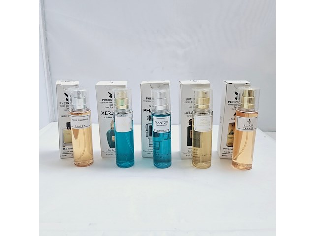 Collectie pheromone parfum - bekende merken - 5 x 45ml - afbeelding 2 van  5